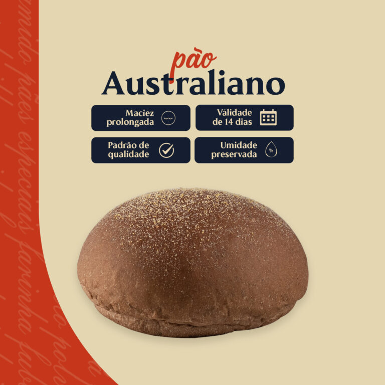 Pão Australiano para hambúrguer