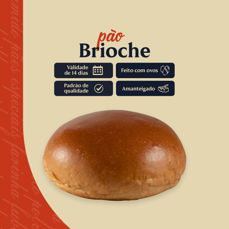 Pão Brioche para hambúrguer
