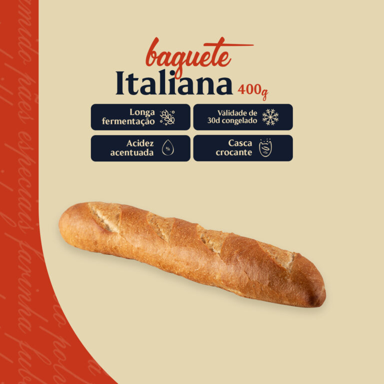 Baguete Italiana de Longa Fermentação